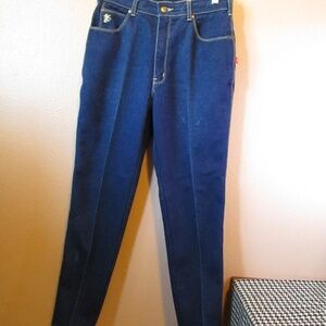 Vintage Blue Wide-Leg Stretch Jeans